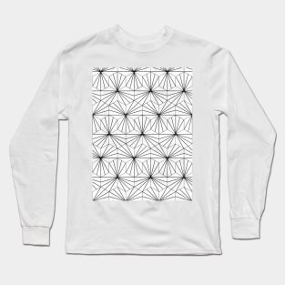 Hexagonal Pattern - White Concrete Long Sleeve T-Shirt